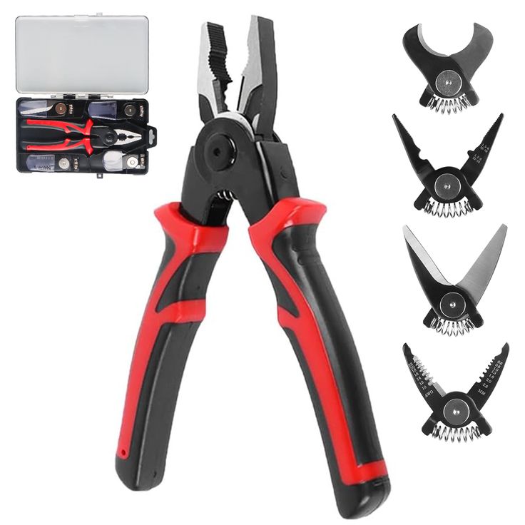 Combo Ferramentas Pro – Alicate 5 em 1 + Chave Catraca 48 em 1 + Chave de Fenda 10 Bits!